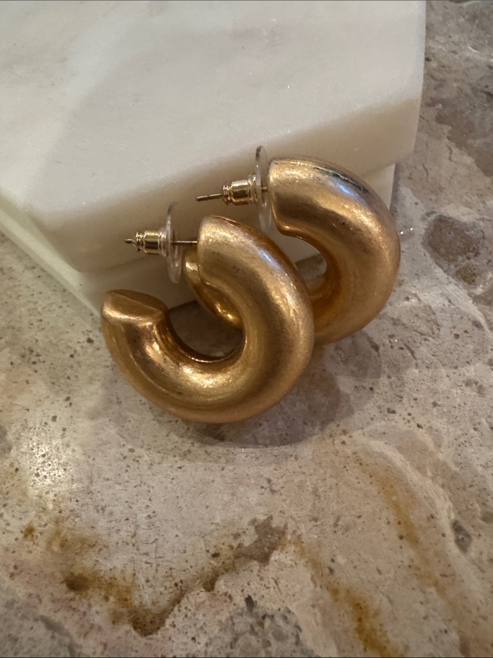 Chunky Gold Small Hoop Earrings